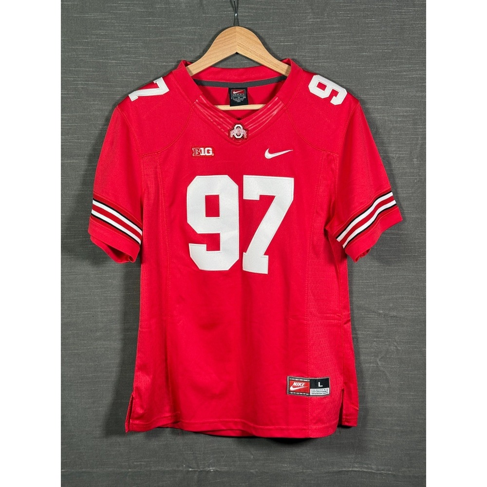 Nike OSU Ohio State Buckeyes Youth Large Jersey Bosa #97 Big Ten Football Kids L